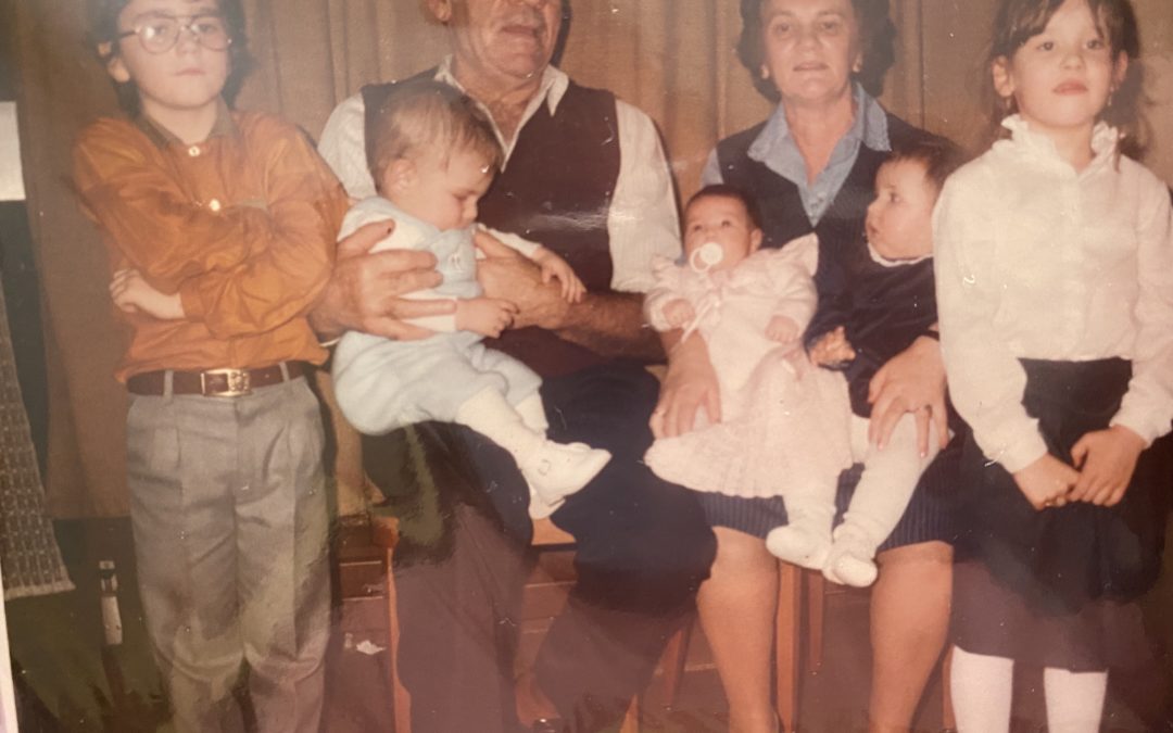 Mi abuela con sus nietos